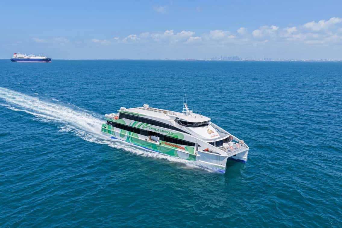 Fast boat route from Bali to Gili Trawangan