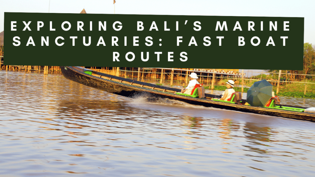 Exploring Bali’s Marine Sanctuaries: Fast Boat Routes